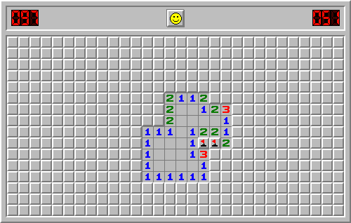 The minesweeper board